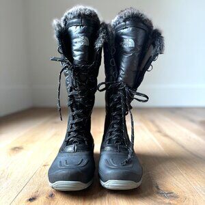 Women's North Face Faux Fur Shellista Lace Boots | Size 8 | Excellent Cond |